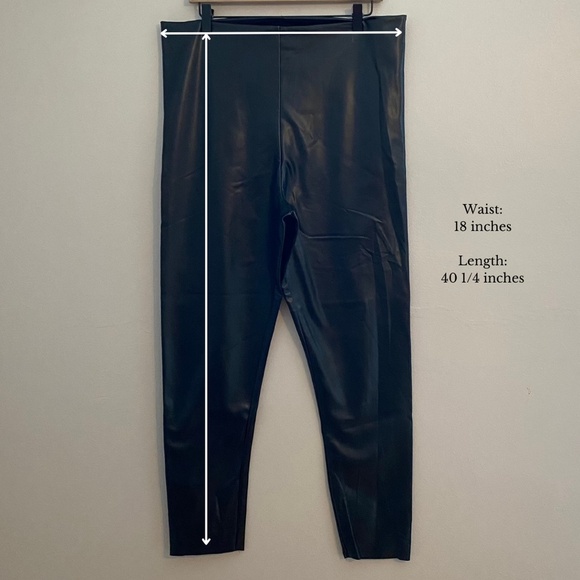 NWT Joie Limited Edition Faux/Vegan Leather Black Leggings SIZE XXL - Picture 5 of 5